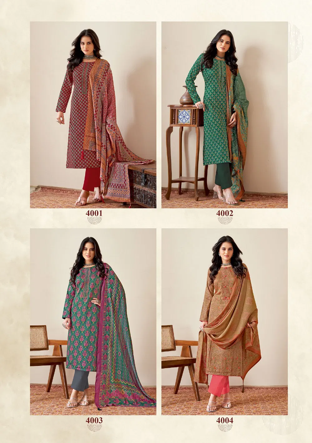 Kalki Vol 4 By Suryajyoti Jam Satin Dress Material Catalog
